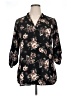 Liberty Love Floral Black 3/4 Sleeve Blouse Size XL - photo 1