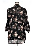 Liberty Love Floral Black 3/4 Sleeve Blouse Size XL - photo 2