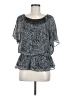 DressBarn 100% Polyester Black Short Sleeve Blouse Size 8 (petite) - photo 1