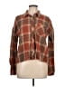 Hem & Thread Plaid Brown Long Sleeve Button-Down Shirt Size L - photo 1