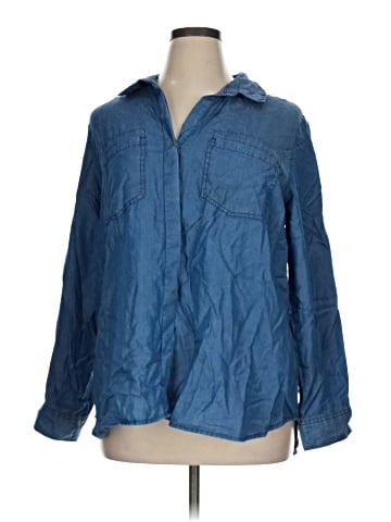 Terre Bleue Long Sleeve Button-Down Shirt (view 1)