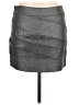 Express Metallic Silver Faux Leather Skirt Size 8 - photo 2