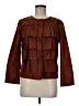 J.Crew 100% Silk Brown 3/4 Sleeve Silk Top Size 6 - photo 1
