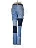 Jeans Color Block Blue Jeans Size M - photo 2