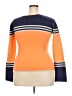 Unbranded Color Block Orange Pullover Sweater Size XXL - photo 2