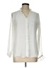 Tommy Hilfiger 100% Polyester Ivory Long Sleeve Blouse Size L - photo 1