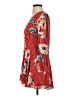 Express 100% Polyester Print Red Casual Dress Size XS - photo 5