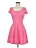 Charlotte Russe 100% Polyester Solid Pink Casual Dress Size M - photo 1