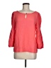 J.Crew Collection 100% Silk Pink 3/4 Sleeve Top Size 6 - photo 1