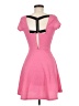 Charlotte Russe 100% Polyester Solid Pink Casual Dress Size M - photo 2