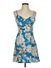 Zara Tropical Blue Cocktail Dress Size S - photo 1