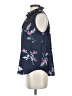 Ann Taylor 100% Polyester Blue Sleeveless Blouse Size S - photo 5