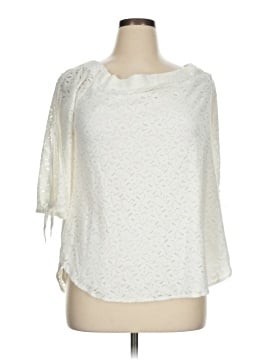 Kaari Blue 3/4 Sleeve Blouse (view 1)