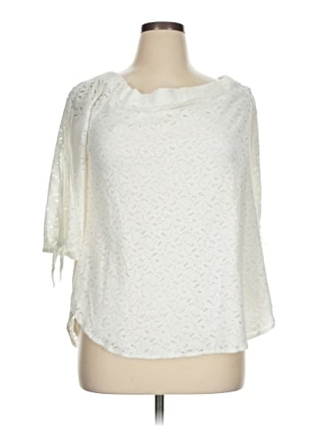 Kaari Blue 3/4 Sleeve Blouse (view 1)