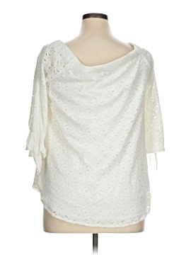 Kaari Blue 3/4 Sleeve Blouse (view 2)