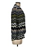 Anne Klein Chevron-herringbone Green Long Sleeve Blouse Size M - photo 4