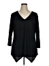 Forgotten Grace Black 3/4 Sleeve Top Size 1X - photo 1