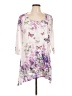Cal Style Floral White Casual Dress Size L - photo 1