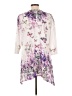Cal Style Floral White Casual Dress Size L - photo 2
