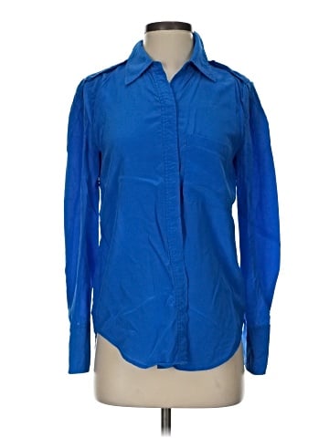 Equipment Long Sleeve Silk Top (view 1)