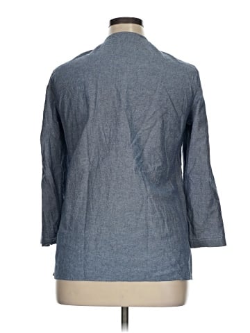 Karen by Karen Kane 3/4 Sleeve Button-Down Shirt (view 2)