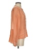 BCBGMAXAZRIA 100% Silk Orange Long Sleeve Silk Top Size XS - photo 4