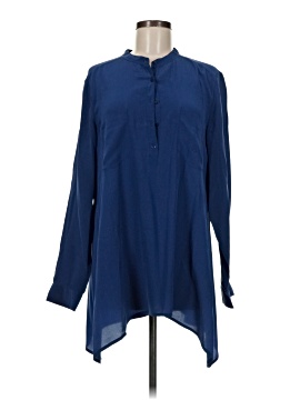 Eileen Fisher Long Sleeve Silk Top