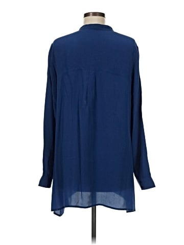 Eileen Fisher Long Sleeve Silk Top (view 2)