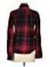 Express Plaid Red Long Sleeve Button-Down Shirt Size XS - photo 2