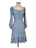 Scoop 100% Polyester Blue Casual Dress Size S - photo 1