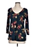 Nine Britton Blue 3/4 Sleeve Blouse Size L - photo 1