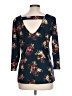 Nine Britton Blue 3/4 Sleeve Blouse Size L - photo 2