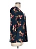 Nine Britton Blue 3/4 Sleeve Blouse Size L - photo 4
