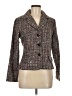 Connected Apparel 100% Acetate Tweed Gray Blazer Size 8 - photo 1
