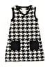 Tahari Houndstooth Gray Dress Size 3T - photo 1