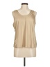 J.Crew 100% Polyester Tan Sleeveless Blouse Size M - photo 1