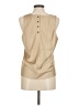 J.Crew 100% Polyester Tan Sleeveless Blouse Size M - photo 2