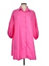 Assorted Brands Pink 3/4 Sleeve Button-Down Shirt Size L - photo 1
