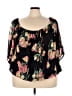 Torrid 100% Polyester Black 3/4 Sleeve Blouse Size 5X Plus (5) - photo 1