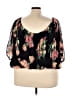 Torrid 100% Polyester Black 3/4 Sleeve Blouse Size 5X Plus (5) - photo 2