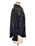 Sunday in Brooklyn 100% Polyester Metallic Black Long Sleeve Blouse Size M - photo 4