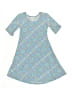 Lularoe Argyle Blue Dress Size 4 - photo 1