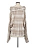 Millibon Plaid Tan Poncho Size S - photo 2
