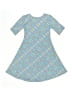 Lularoe Argyle Blue Dress Size 4 - photo 2