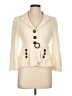 Nanette Lepore Solid Ivory Blazer Size L - photo 1