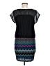 Aqua Graphic Black Cocktail Dress Size M - photo 2