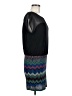 Aqua Graphic Black Cocktail Dress Size M - photo 4