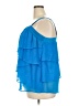 Lane Bryant 100% Polyester Blue Sleeveless Blouse Size 20 - photo 5