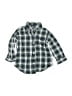 Chaps 100% Cotton Plaid Green Long Sleeve Button-Down Shirt 18-24 MO / 24 MO - photo 1