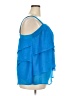 Lane Bryant 100% Polyester Blue Sleeveless Blouse Size 20 - photo 4